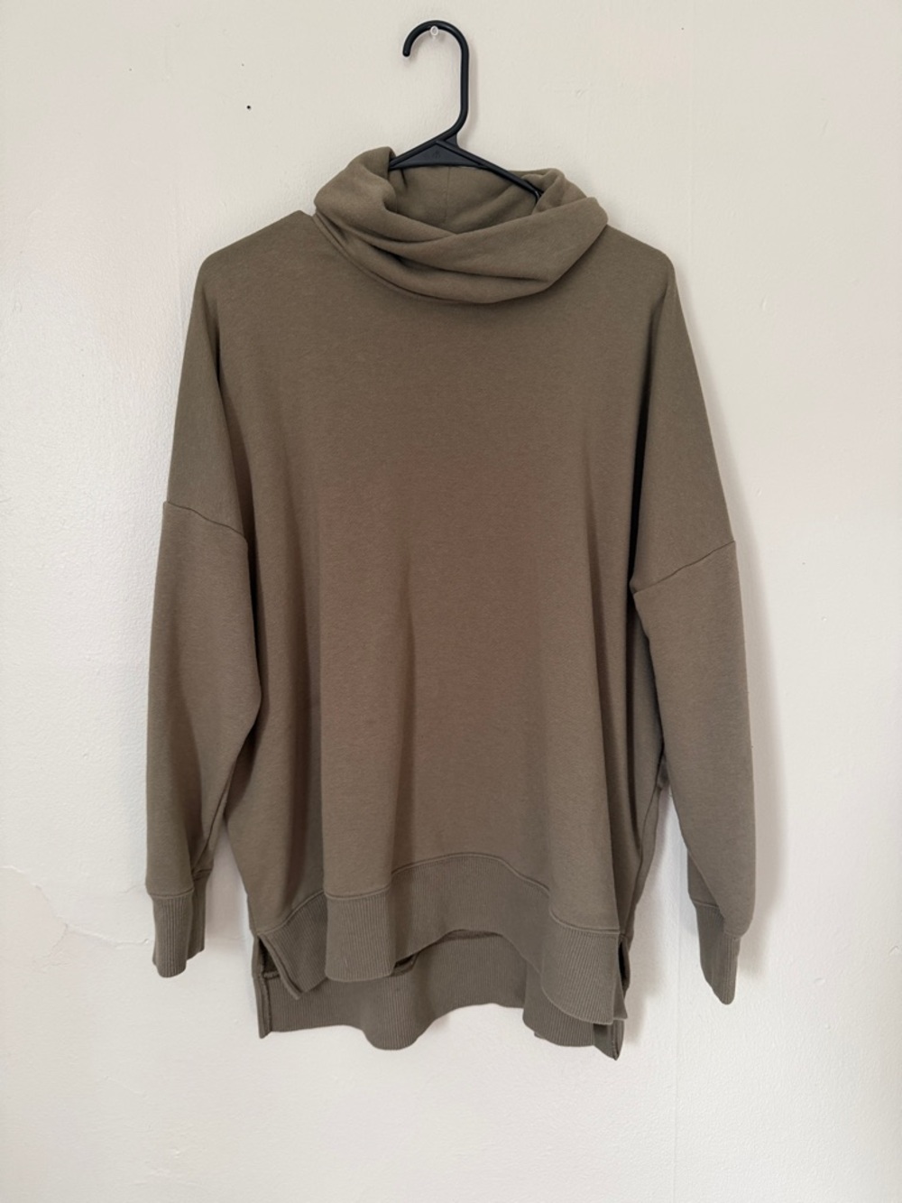 aerie Olive Green Cowl Neck Sweater